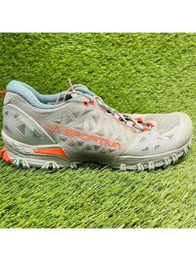 La Sportiva Bushido II Womens Size 10.5 Gray Orange Trail Running Shoes Sneakers